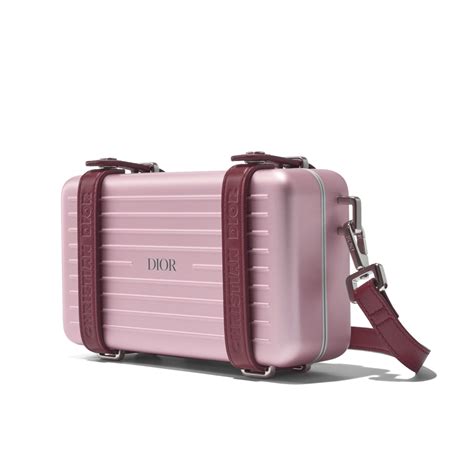 Dior x RIMOWA Personal Clutch On Strap Aluminium Pink 